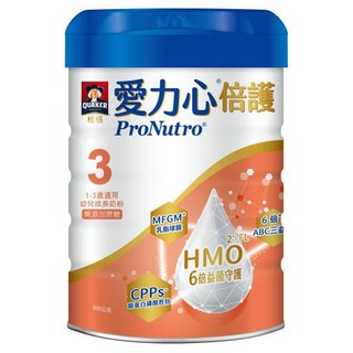 QUAKER 桂格 愛力心 倍護幼兒成長奶粉 1~3歲, 800g, 1罐