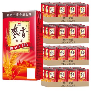 統一 麥香 紅茶, 300ml, 96入