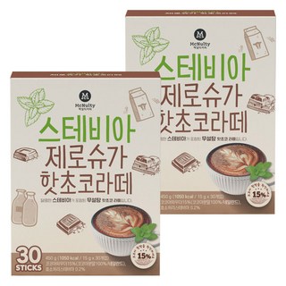 McNulty Coffee 無糖熱巧克力拿鐵隨身包, 15g, 30條, 2盒