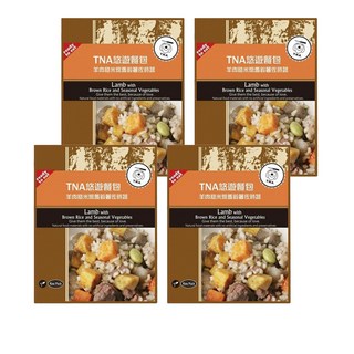 T.N.A. 悠遊餐包 適合所有年齡的犬貓食用 120度高溫高壓滅菌 無添加防腐劑, 羊肉糙米燉馬鈴薯佐時蔬, 150g, 4包