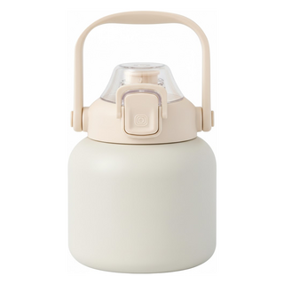 彈蓋手提304真空保溫瓶 大肚容量 304不鏽鋼內膽, 顏色隨機, 800ml, 1個