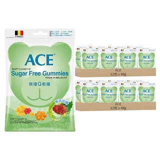 ACE 無糖Q軟糖 12包, 48g, 24包