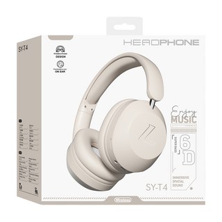 DTAudio 耳罩式藍芽耳機, T4, 米色