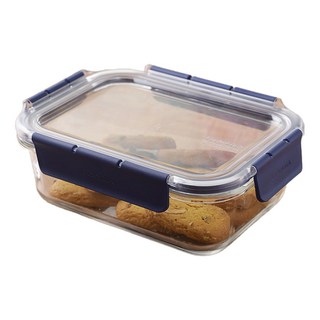 LocknLock 樂扣樂扣 頂級透明耐熱玻璃保鮮盒 B1C9 長方形, 630ml, 1個