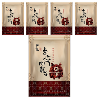 軒記台灣肉乾王 原味豬肉絲 台灣溫體豬後腿肉製成 傳統手工炒烤烘 無添加防腐劑, 160g, 5包