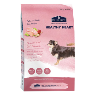 BLUE BAY 倍力 S30 心血管保健低敏 狗糧 高蛋白 含左旋肉鹼和輔酶Q10 低鈉配方, 雞肉 + 燕麥, 7.5kg, 1袋