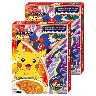 丸美屋 玉米甘口咖哩 豬肉 + 玉米 寶可夢, 160g, 2盒