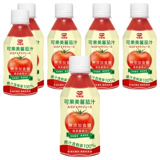 可果美 100%蕃茄汁 無鹽 280ml, 6瓶