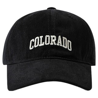 Colorado棒球帽 男女均碼: 可調節 棉質, 黑色, 55~57cm