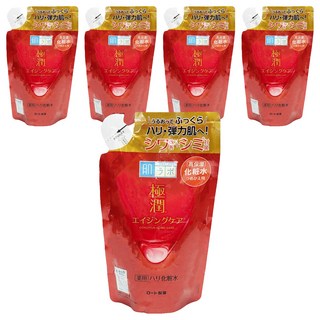 Hadalabo 肌研 極潤抗皺緊緻化妝水補充包 高保濕, 170ml, 5包