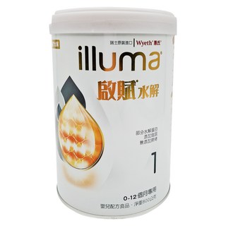 illuma 啟賦 水解嬰兒配方 0~12個月, 800g, 1入, 1罐