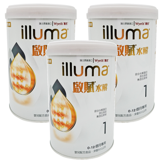 illuma 啟賦 水解嬰兒配方 0~12個月, 800g, 1入, 3罐