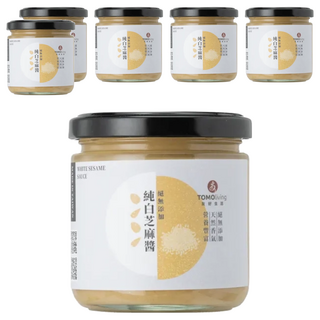 TOMOliving 友好生活 純白芝麻醬 無添加 台灣產, 200ml, 6罐