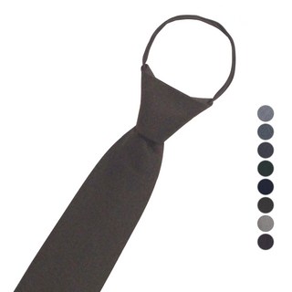 Neovat 現代素色拉鍊自動領帶