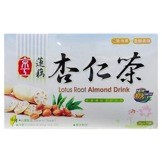 京工 蓮藕杏仁茶 減糖, 30g, 10包, 1盒