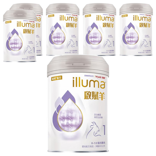 illuma 啟賦 羊嬰兒配方1號 0~12個月, 800g, 6罐