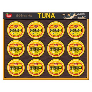 DONGWON 東遠 鮪魚罐頭禮品組 S12號+提袋, 1組