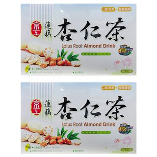京工 蓮藕杏仁茶 減糖, 30g, 10包, 2盒