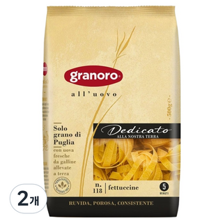 granoro 雞蛋義大利寬麵, 500g, 2個