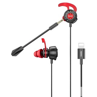 REMAX 睿量 電競遊戲有線耳機 RM-750 iPH數字插頭, 黑色