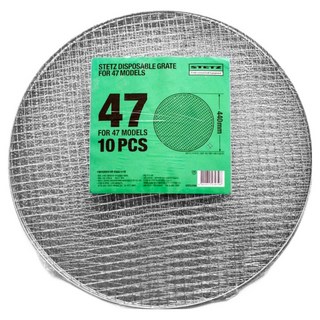 스테츠 47 캠핑용 바베큐 일회용 그릴석쇠, 440mm, 10개