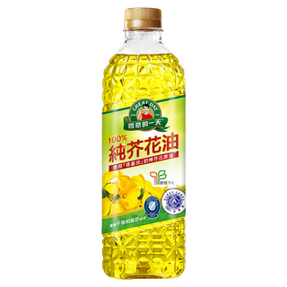 得意的一天 100%純芥花油, 嚴選非基改芥花種籽榨出, 油質透亮安定, 適合各種烹飪方式, 1L, 1瓶