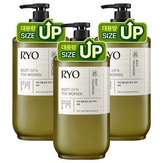 RYO 呂 Rootzen 女性專用緩解掉髮症狀專業護理大容量洗髮精, 800ml, 3個