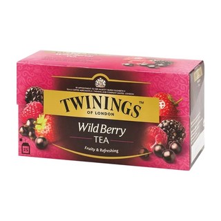 TWININGS 唐寧茶 綜合野莓茶, 水果風味茶包, 2g, 25包, 1盒