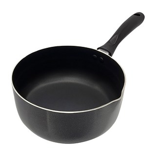 MiyAco 米雅可 黑晶導磁不沾雪平鍋 20cm, 黑色, 1個