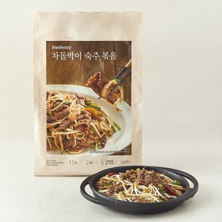 프레시지 차돌박이 숙주 볶음 2인분, 401g, 1개