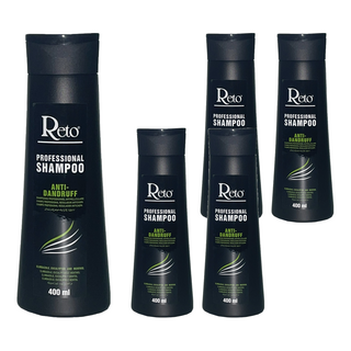 Reto 專業深層抗屑洗髮精 400ml 含保濕功能, 5瓶