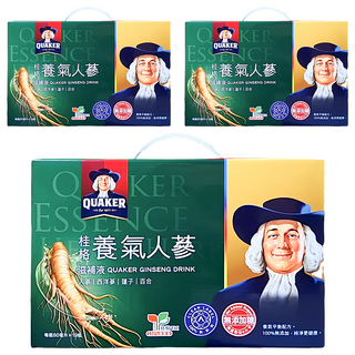 QUAKER 桂格 無糖養氣人蔘滋補液禮盒, 1.14L, 3盒