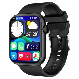 DTAudio Z60 智能手錶 運動監測 IP67防水, 45mm, 米蘭黑, 藍牙