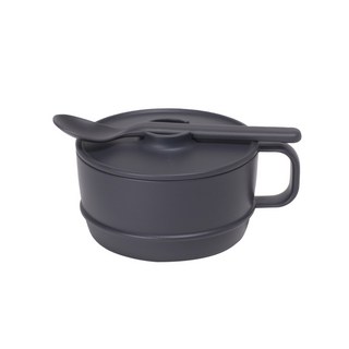 Nineware Ordinary 附蓋麥片碗組, 1套, 復古灰