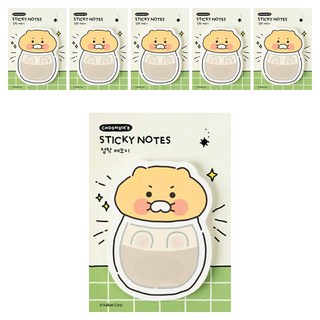 KAKAO FRIENDS 春植Ordinary造型便條紙, 玻璃瓶, 6個, 40張