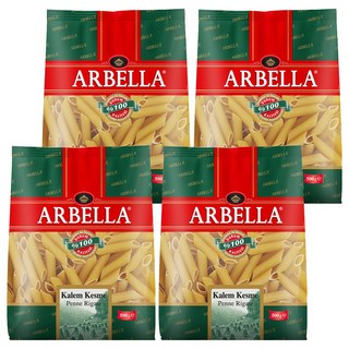 ARBELLA 阿貝拉 雙尖通心麵 100%杜蘭小麥 無鹽無調味 有紋路, 500g, 4包