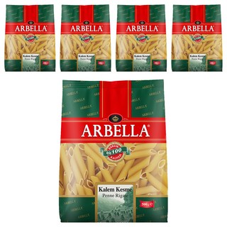 ARBELLA 阿貝拉 雙尖通心麵 100%杜蘭小麥 無鹽無調味 有紋路, 500g, 5包