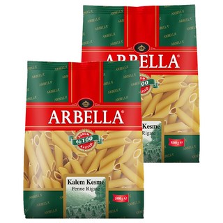 ARBELLA 阿貝拉 雙尖通心麵 100%杜蘭小麥 無鹽無調味 有紋路, 500g, 2包