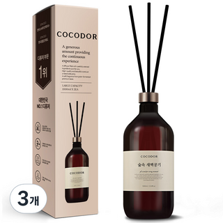 COCODOR 珂珂朵爾 Premium格調系列擴香瓶, Forest Dawn, 3瓶, 1L