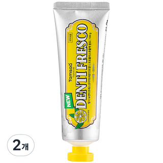 Tamsaa New Denti Fresco檸檬薄荷香口臭護理牙膏, 100g, 2個