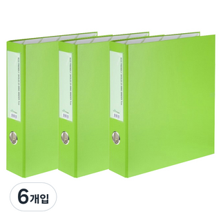 에코청운 에코 D링바인다 A4 7cm 3공, 연두, 6개입