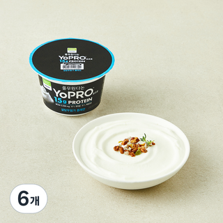풀무원다논 요프로 프로틴 설탕무첨가 플레인 요거트, 150g, 6개
