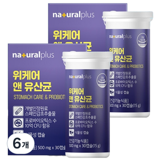 naturalplus Wecare & 益生菌 15g, 6個, 30錠