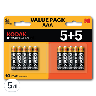 KODAK 柯達 XTRALIFE 鹼性AAA電池, 5個, 10入