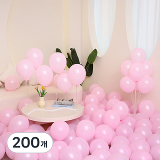 P&B UNITY 標準圓形氣球 25cm 100入, 10淺粉色, 2個