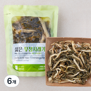 초록들 삶은 무청시래기, 400g, 6개