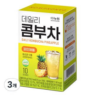 Danongwon 每日康普茶 鳳梨口味, 5g, 3盒, 10條