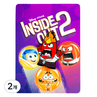 Iknowk 桌面裝飾 腦筋急轉彎2 單面徽章 怒怒, 2個, 1入