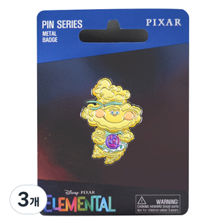 迪士尼 桌面裝飾 元素方城市 單面徽章 阿路, 3個, 1入