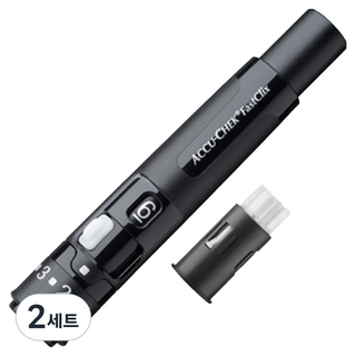 아큐첵 패스트클릭스 채혈기 + 드럼 세트, 2세트